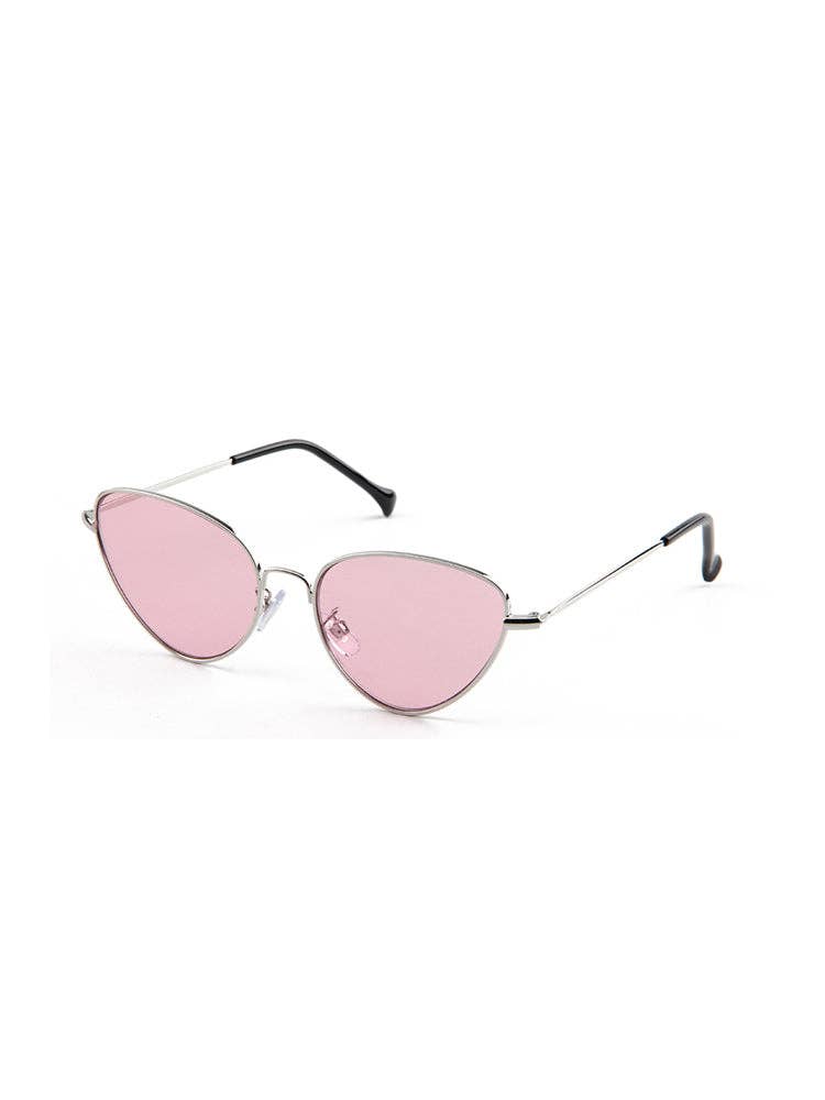 Sunglasses - Catania - Silver - Pink