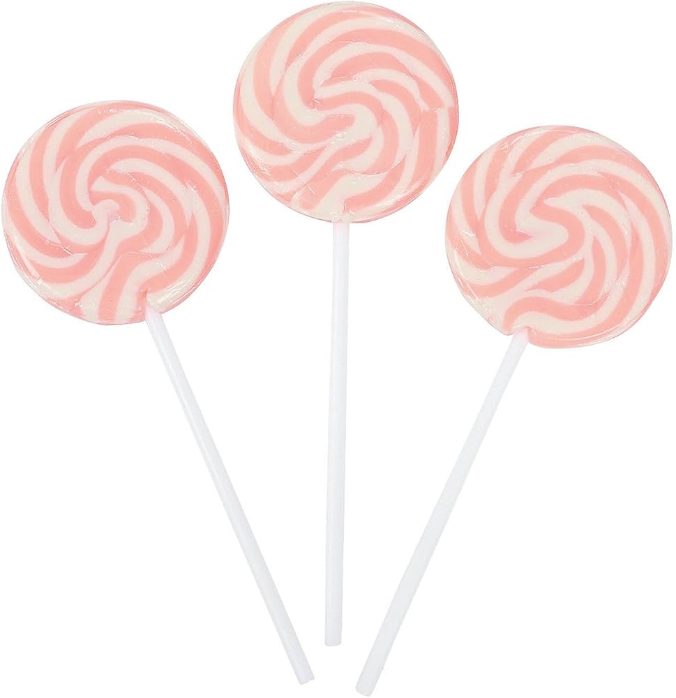 Large Lollipop - Pink Swirl