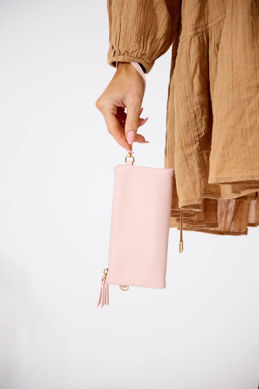 New Haven Crossbody Wallet - Light Pink