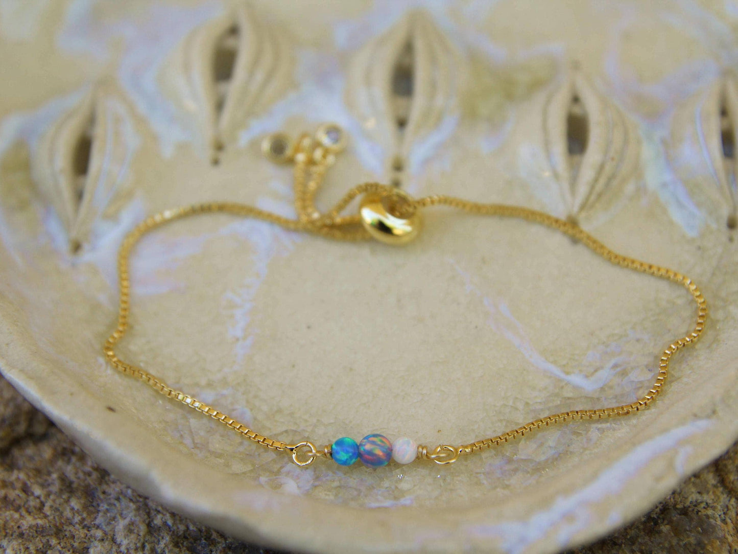 Gold Opal Bracelet