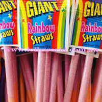 Giant Rainbow Straws