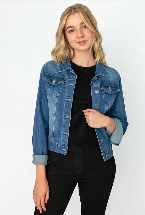 Denim Jacket - Washed Blue