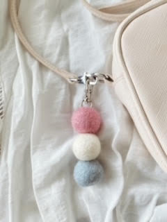 botani-co Pom Pom Keychain