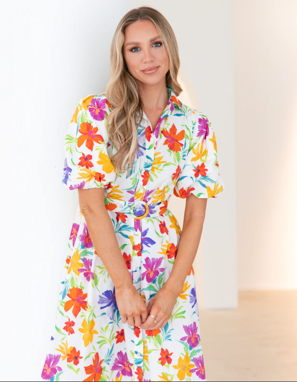 ZINNA Midi Shirt Dress