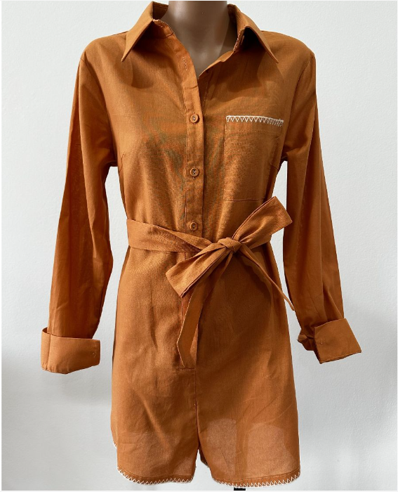 Celebration Playsuit - Rust