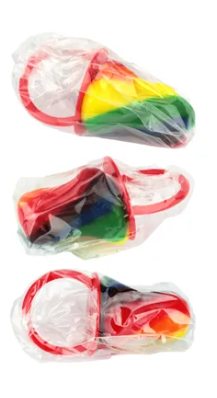 Rainbow Mini Swirly Dummy Lollies