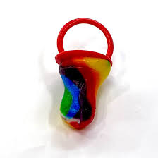 Rainbow Mini Swirly Dummy Lollies