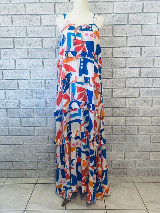 Lumina Frill Maxi Dress