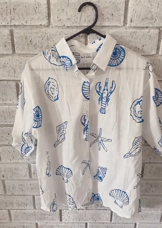 Blue Sea Shell Set - Shirt